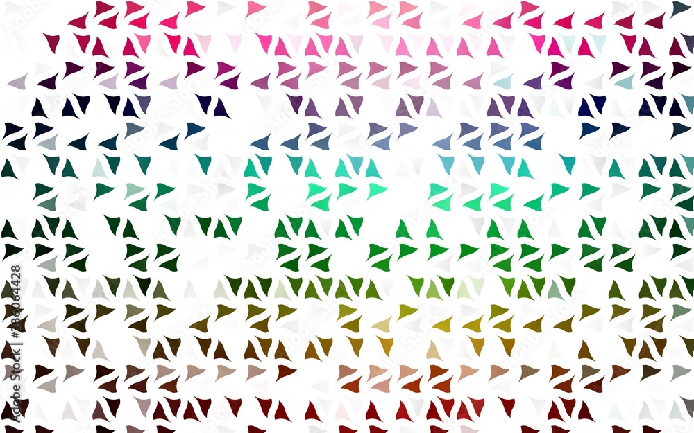 Light Multicolor, Rainbow vector texture in triangular style.