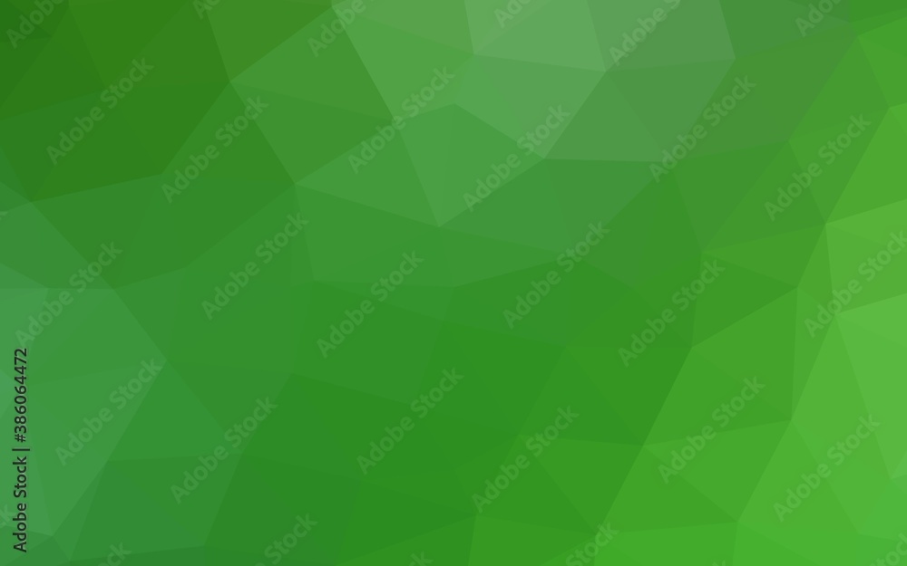 Light Green vector shining triangular background. Light Green vector shining triangular background.