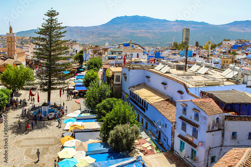 Chefchaouen, one of the beatiful cities in Morocco, Maghreb, Africa #386064645