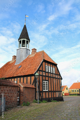 Ebeltoft Altadt mit Rathaus Dänemark