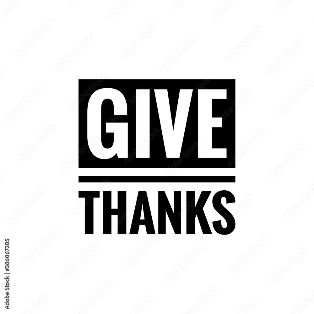 Thanksgiving word quote lettering illustration Thanksgiving word quote lettering illustration