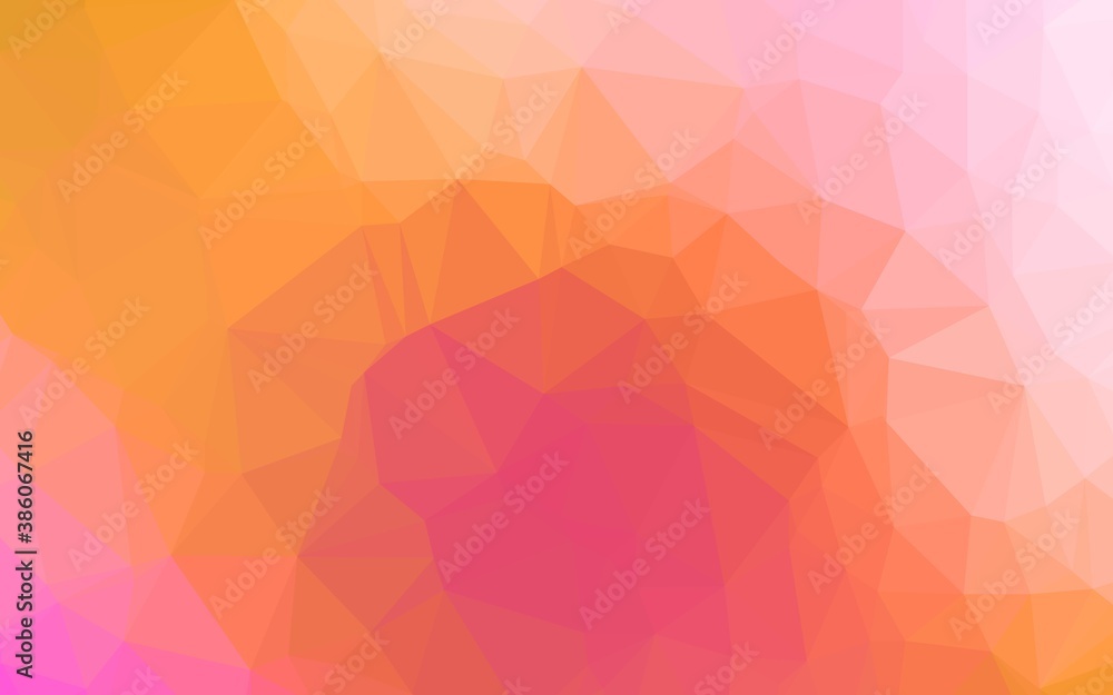 Obraz premium Light Red, Yellow vector low poly layout.