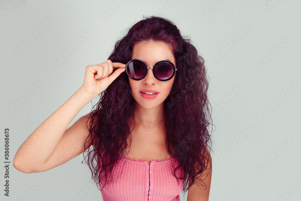 woman with sunglasses posing woman with sunglasses posing