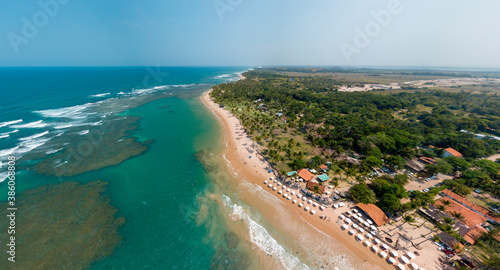 Imagem aérea Taipu de Fora, Bahia, Brasil photo