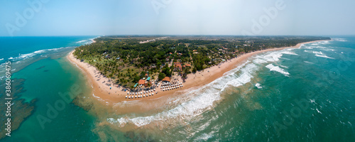 Imagem Aérea de Taipu de Fora na Península de Maraú, Camamu, Bahia, Brasil