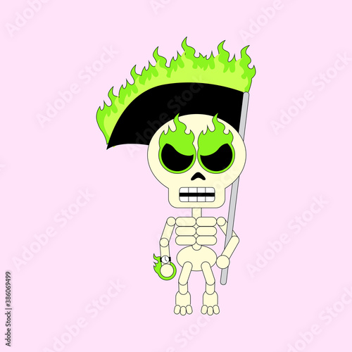 ilustracion calavera