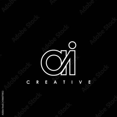AI Letter Initial Logo Design Template Vector Illustration