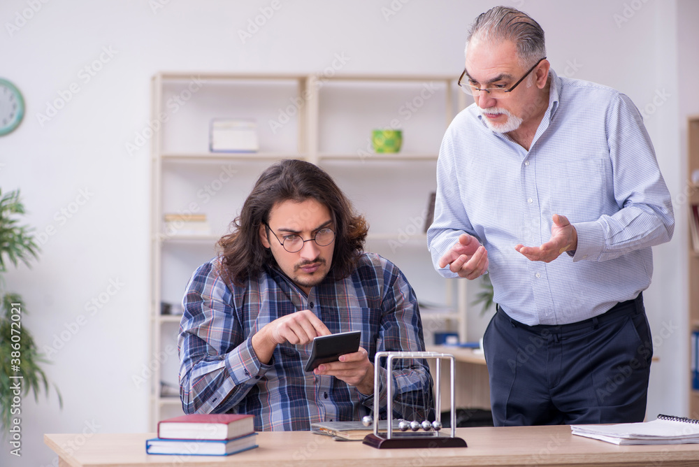 Fototapeta premium Two bookkeepers in the office