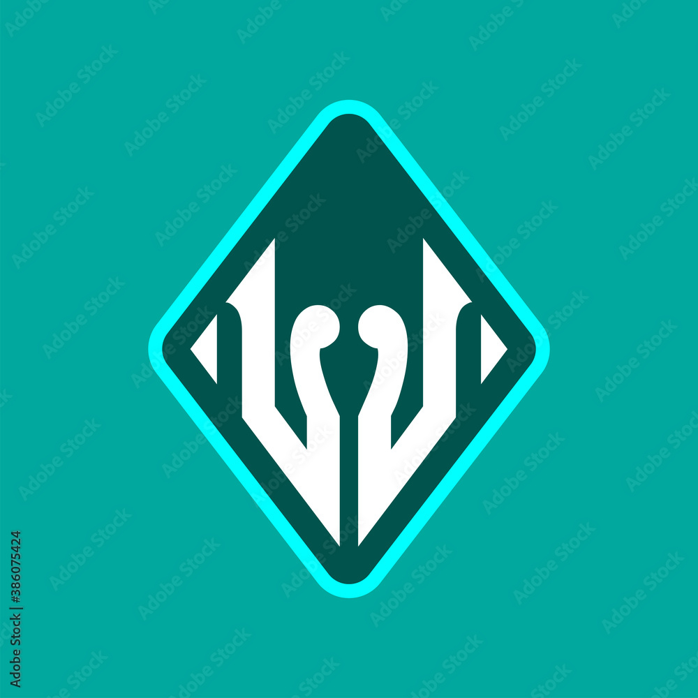 Colored monogram logo curved oval shape initial letter lj logo vector Colored monogram logo curved oval shape initial letter lj logo vector