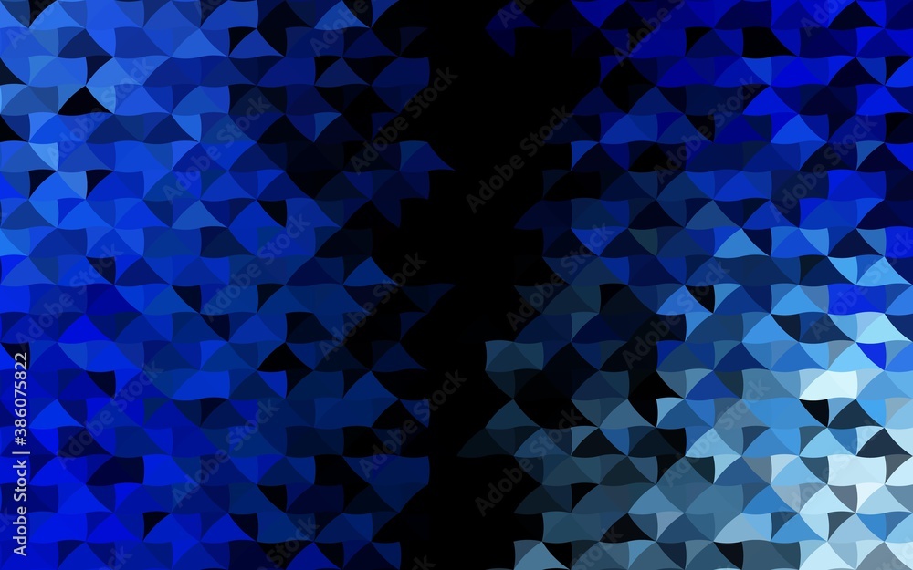 Dark BLUE vector pattern in polygonal style. Dark BLUE vector pattern in polygonal style.