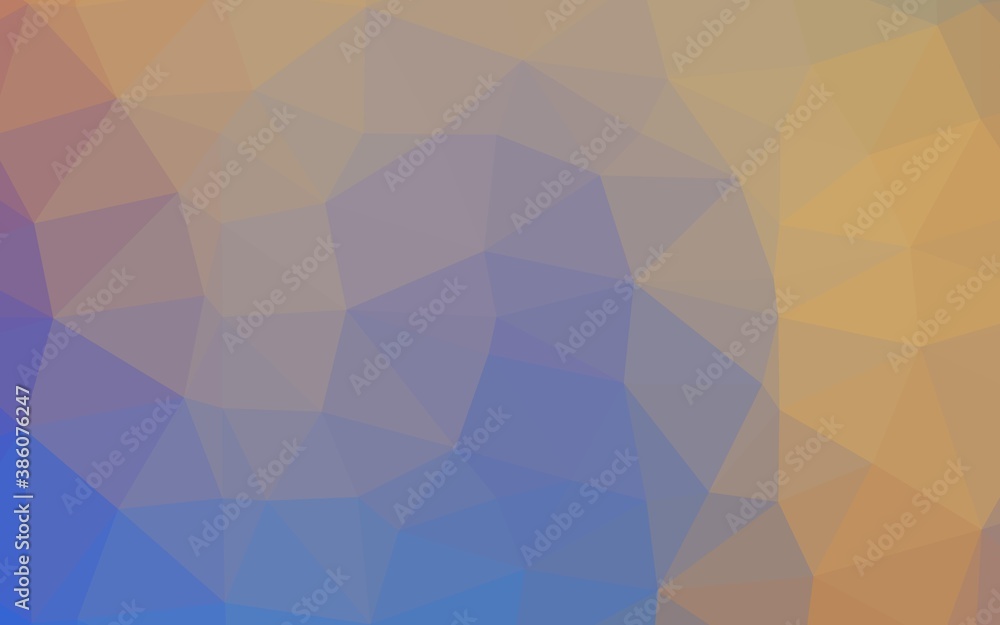 Light Blue, Yellow vector abstract polygonal cover. Light Blue, Yellow vector abstract polygonal cover.