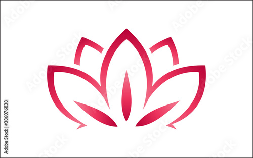 Illustration vector graphic of beautiful lotus flower-01