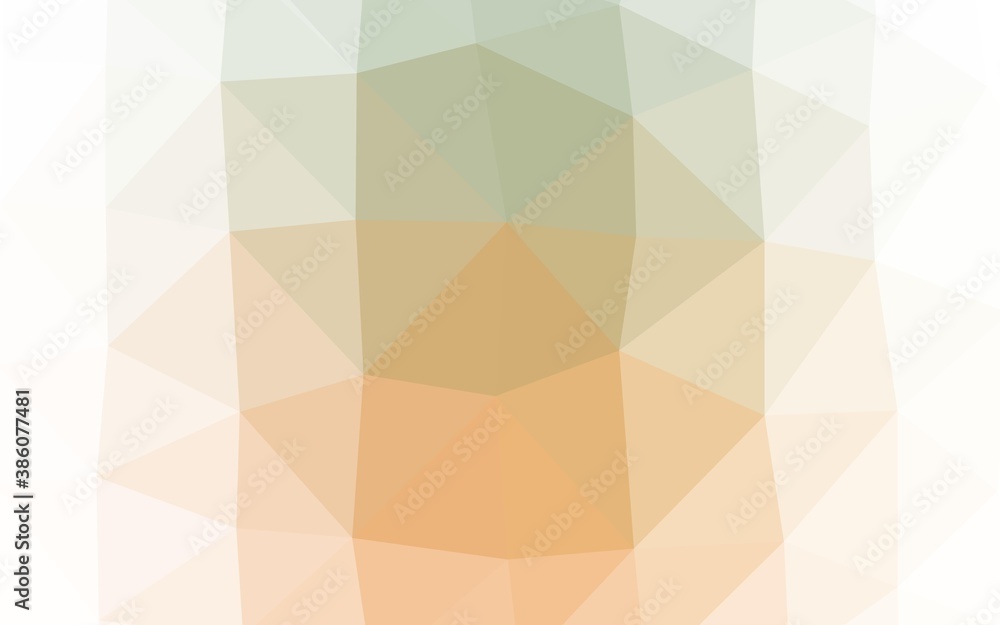 Obraz premium Light Green, Yellow vector abstract polygonal cover.