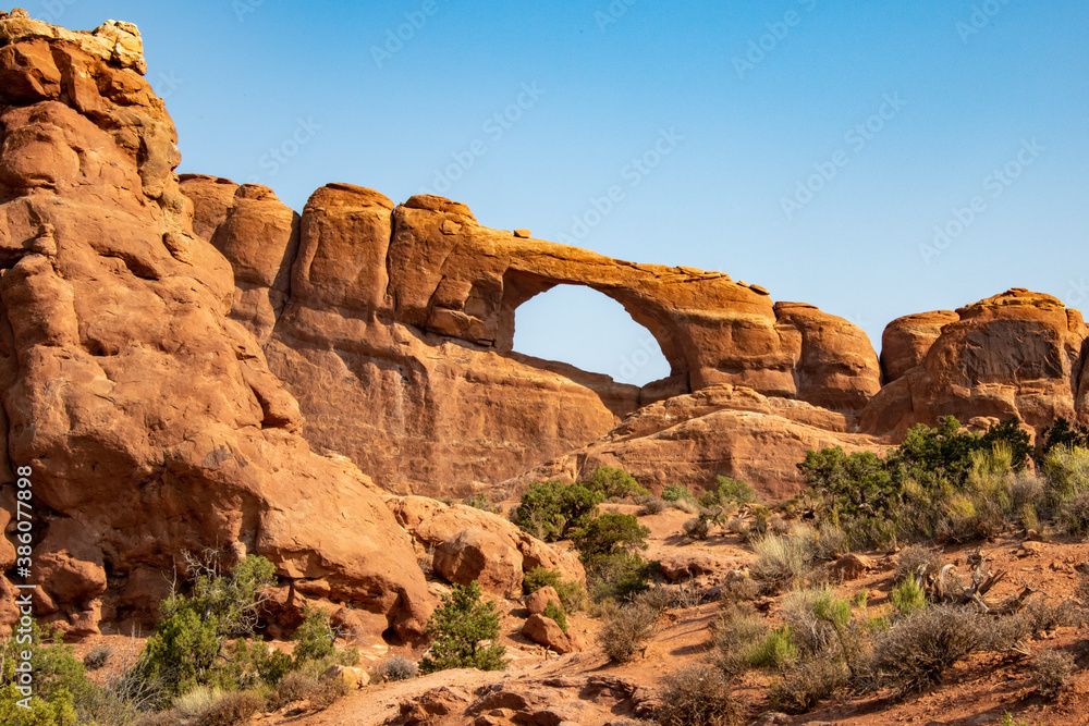 Skyline Arch in Arches National Park in October