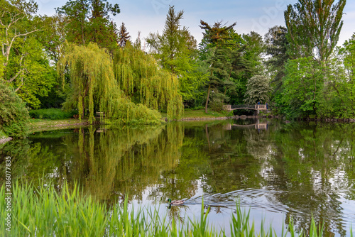 Park Ujazdowski is one of the most picturesque parks of Warsaw, Poland.