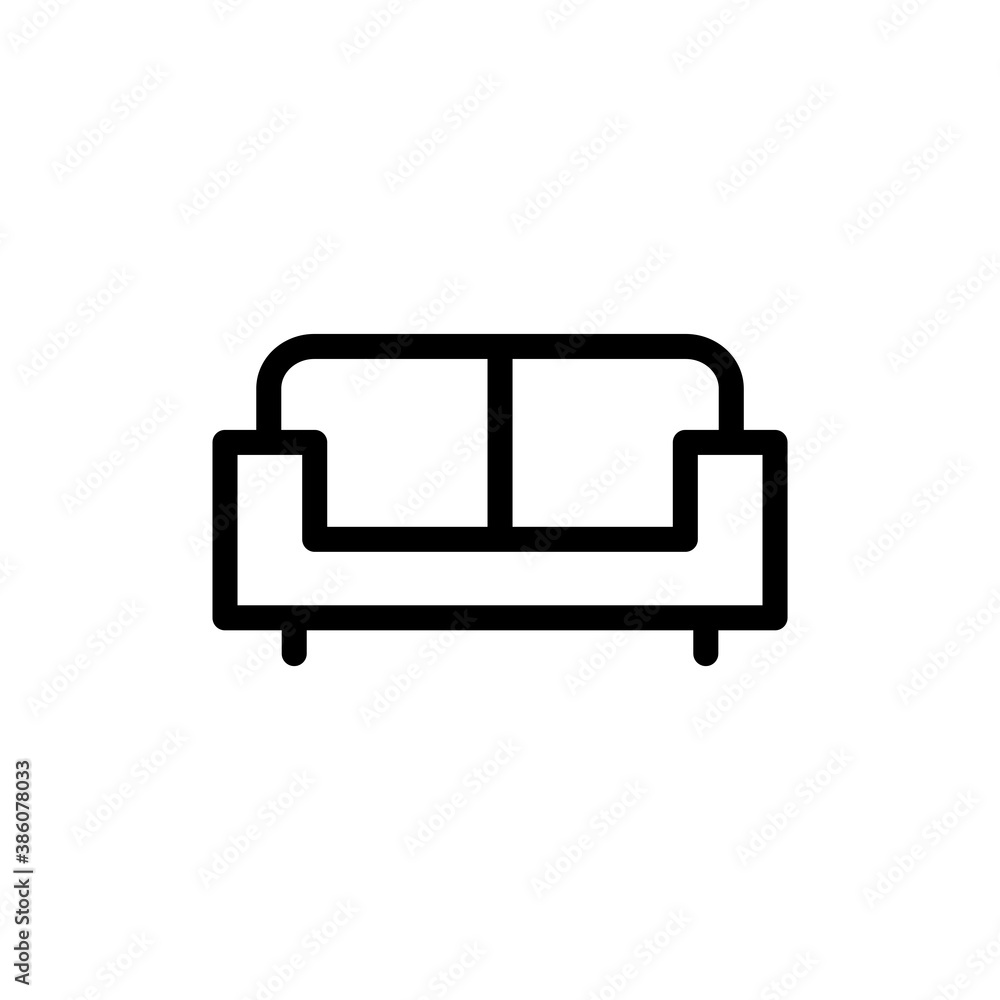 sofa icon vector flat style sofa icon vector flat style