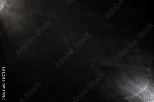 Chalkboard texture background. blackboard wall backdrop wallpaper, dark tone. black banner billboard.