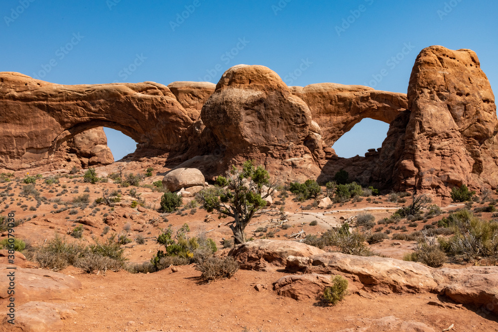 Windows in Arches National Park in October