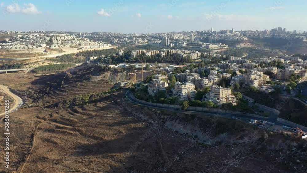 Jerusalem Landsacpe aerial view at noon
Ramot alon and ramot shlomo neighborhoods with main center city in background
Jerusalem Landsacpe aerial view at noon
Ramot alon and ramot shlomo neighborhoods with main center city in background