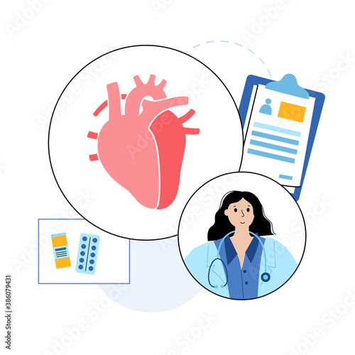 Cardiology template concept