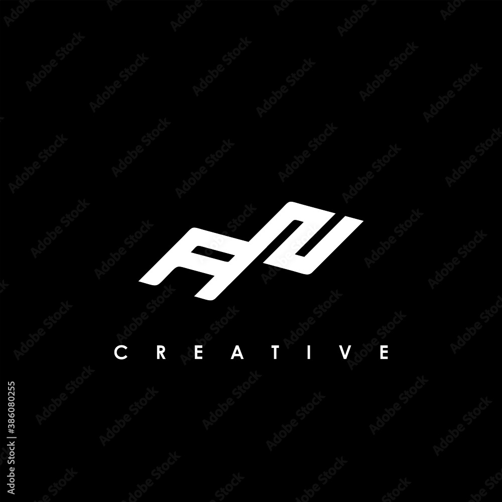 AN Letter Initial Logo Design Template Vector Illustration AN Letter Initial Logo Design Template Vector Illustration