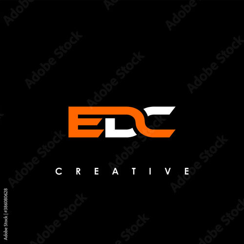 EDC Letter Initial Logo Design Template Vector Illustration	
