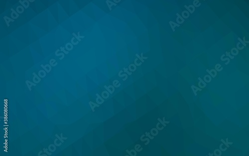 Light BLUE vector triangle mosaic cover.