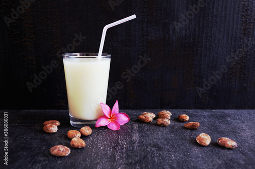 Fresh cupuacu fruit juice, pulp