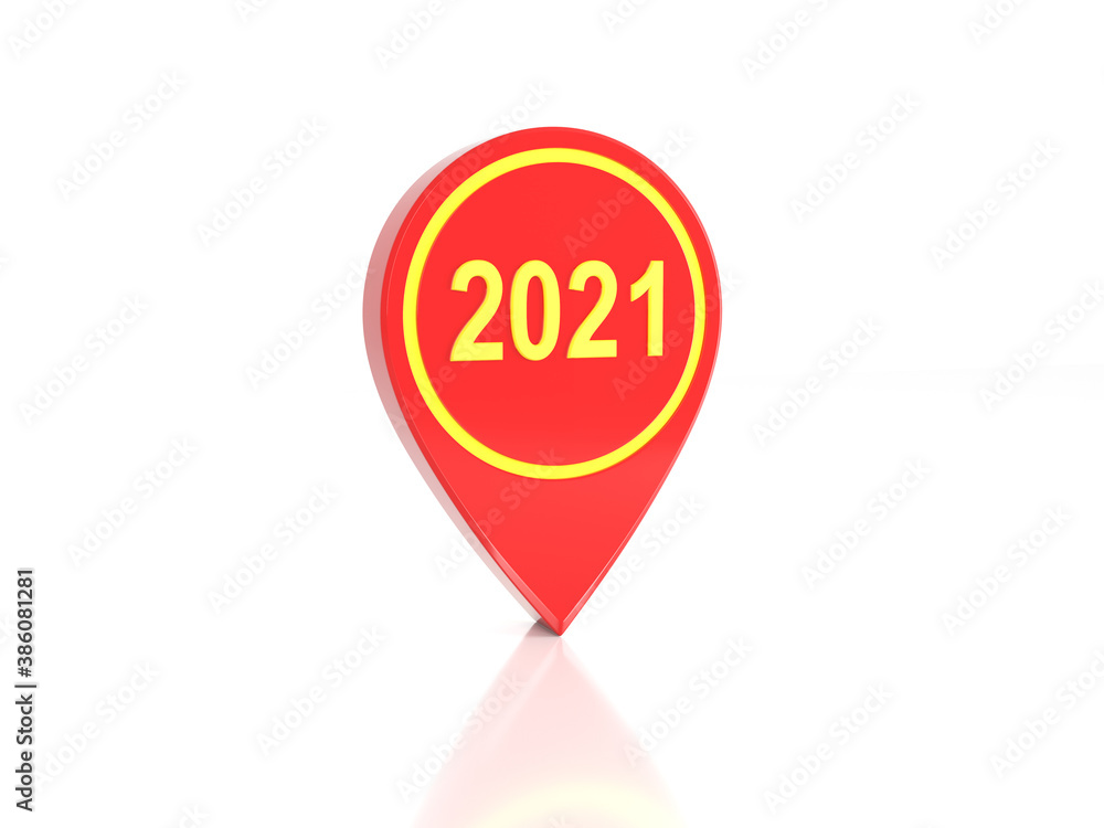 New Year 2021 Creative Design Concept - 3D Rendered Image New Year 2021 Creative Design Concept - 3D Rendered Image