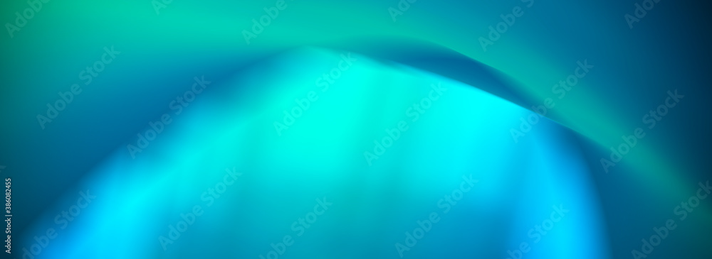 Obraz premium Blue gradient horizontal abstract illustration backdrop wallpaper. Light blue panorama background.