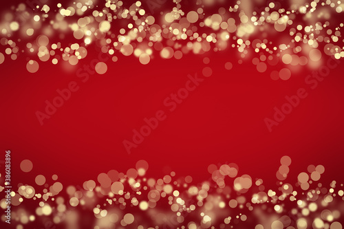 Bokeh pattern in beige with circular shapes and colourful background.