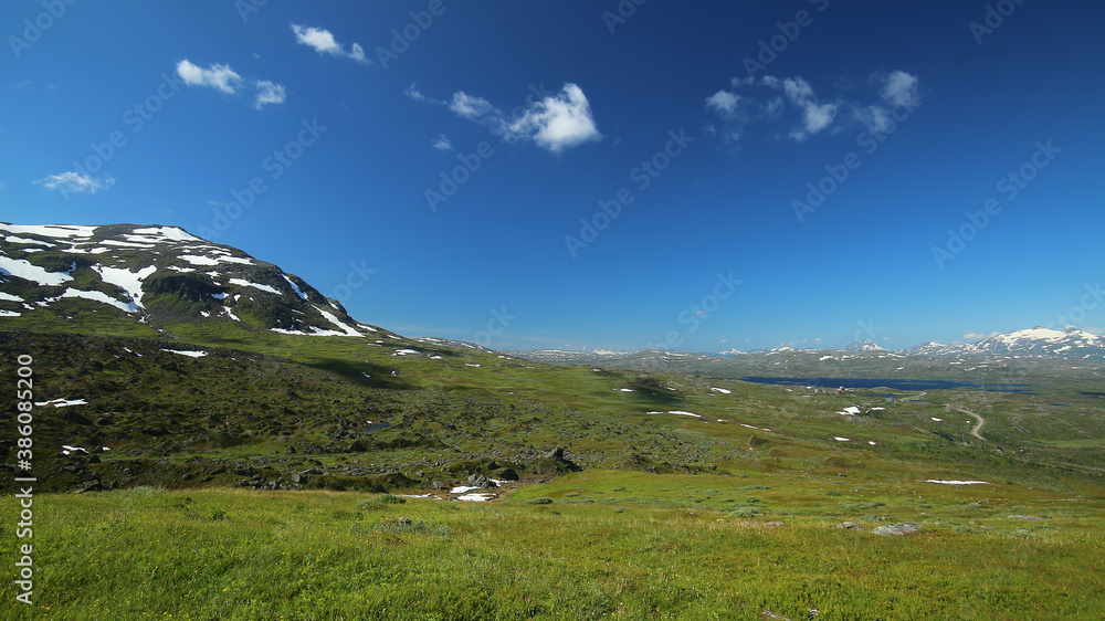 View over the valley Karkevagge in Lapland