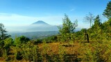 beautiful views of Mount Ungaran, Semarang, Indonesia