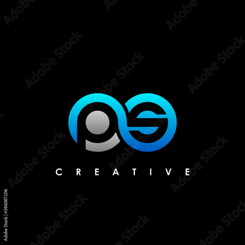 PS Letter Initial Logo Design Template Vector Illustration	
