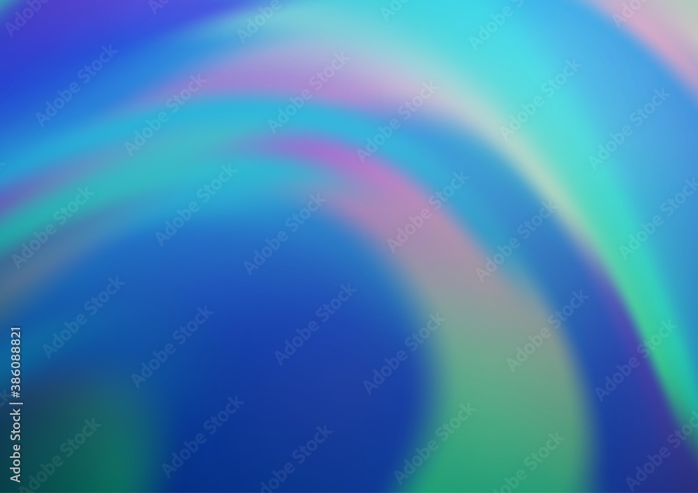 Light BLUE vector abstract blurred template. Light BLUE vector abstract blurred template.