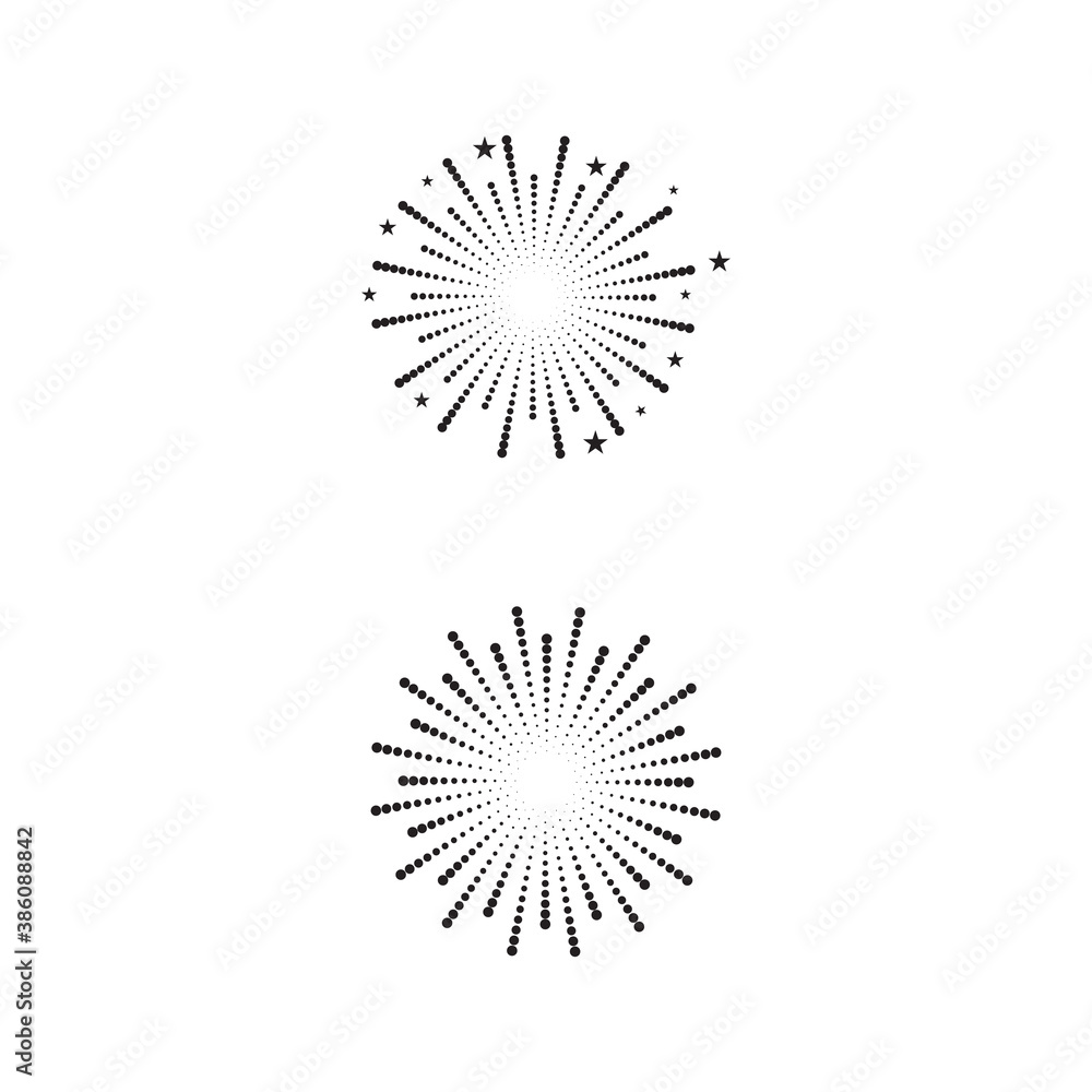 Fireworks Logo Template vector symbol Fireworks Logo Template vector symbol