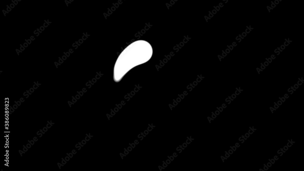 Loader, preload circle ui indicator animation on black background. White circles appear and disappear merging into one point. Loader, preload circle ui indicator animation on black background. White circles appear and disappear merging into one point.