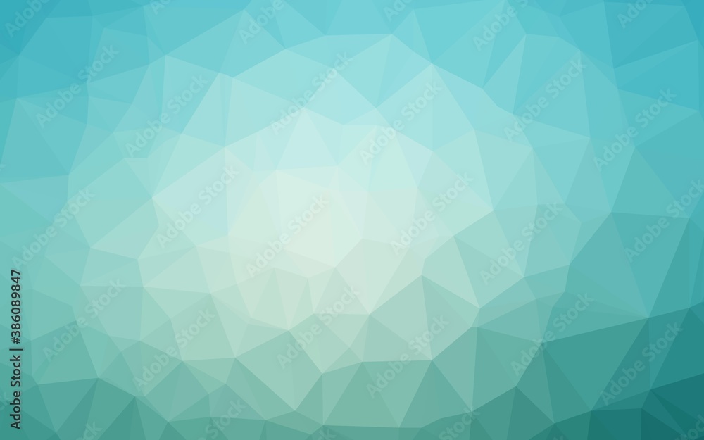 Fototapeta premium Light BLUE vector polygonal background.