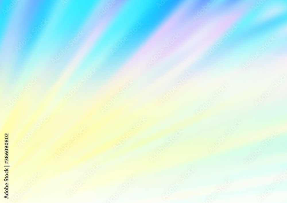 Light Blue, Yellow vector blurred shine abstract pattern. Light Blue, Yellow vector blurred shine abstract pattern.