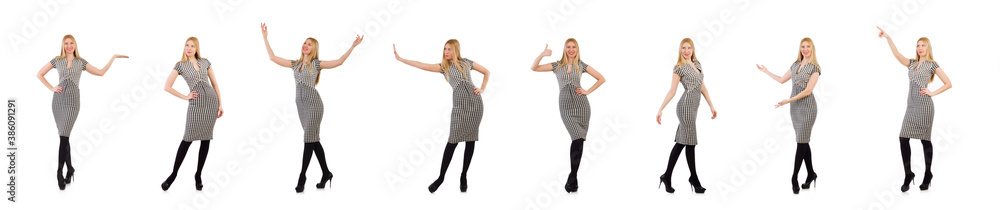 Woman isolated on the white background Woman isolated on the white background