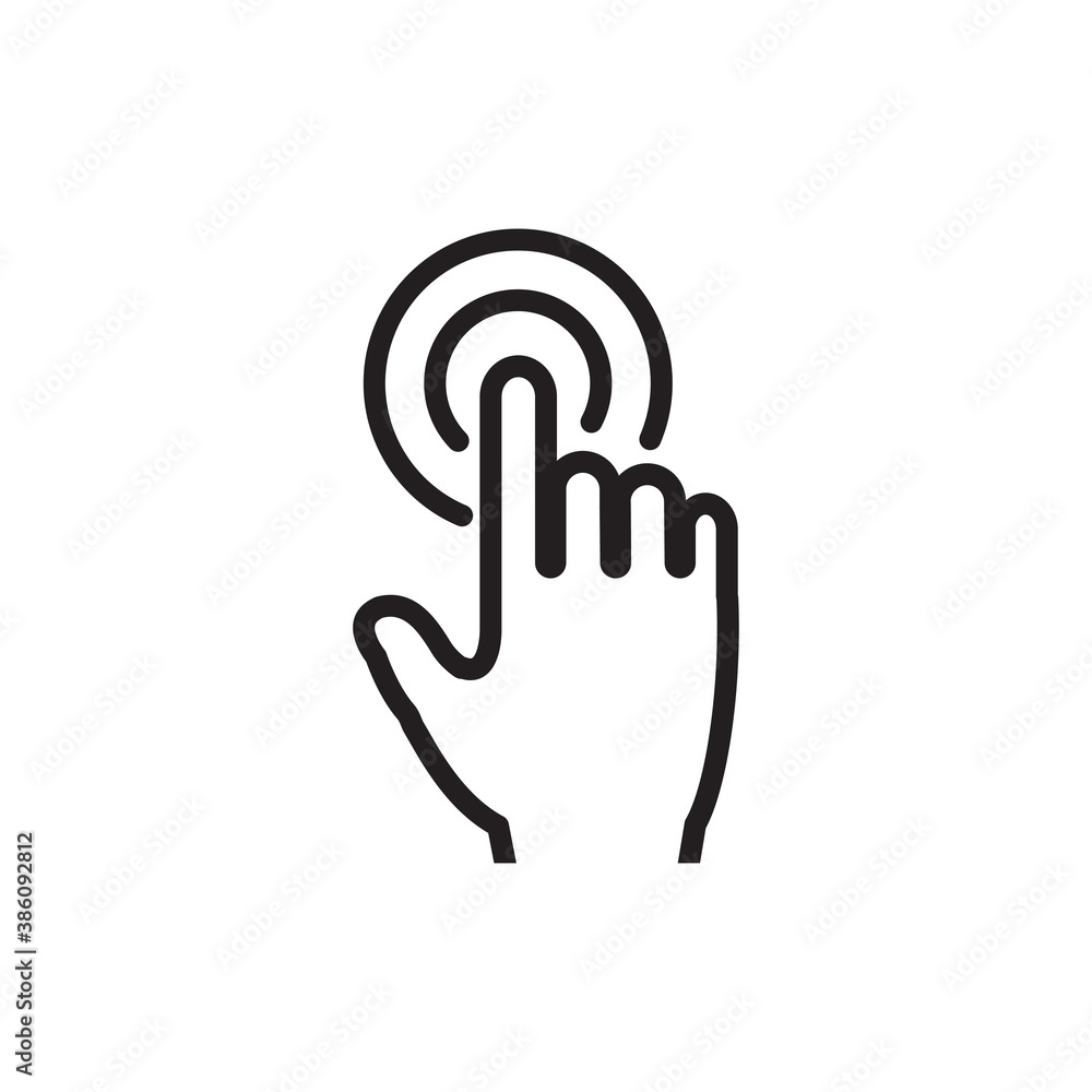 finger touch icon vector symbol template finger touch icon vector symbol template