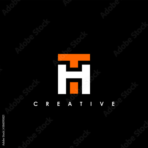 TH Letter Initial Logo Design Template Vector Illustration	
