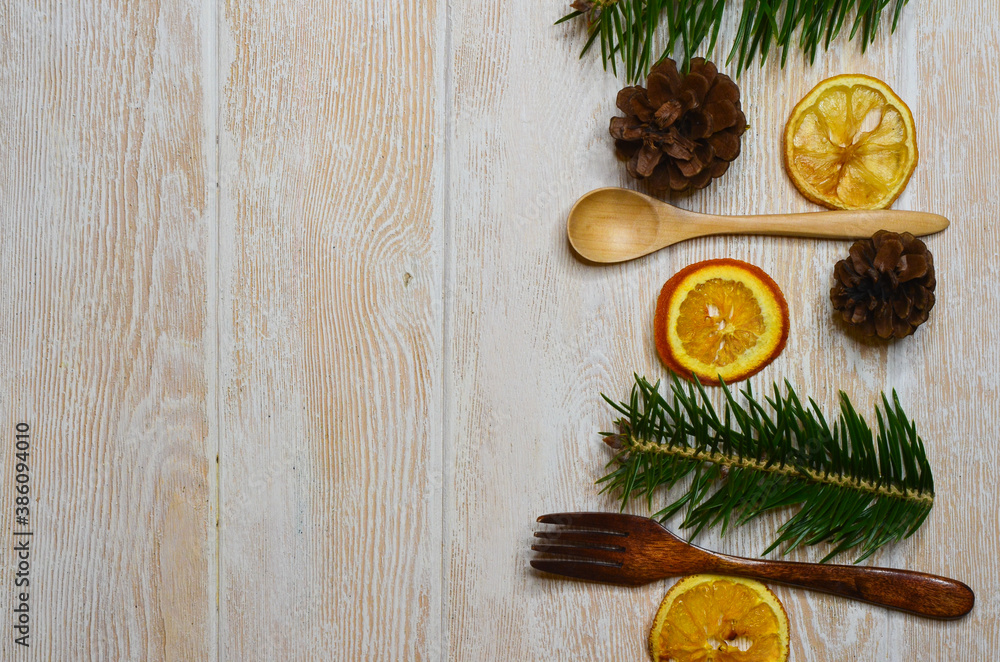 christmas food concept, copy space for text, festive flat lay for design christmas food concept, copy space for text, festive flat lay for design