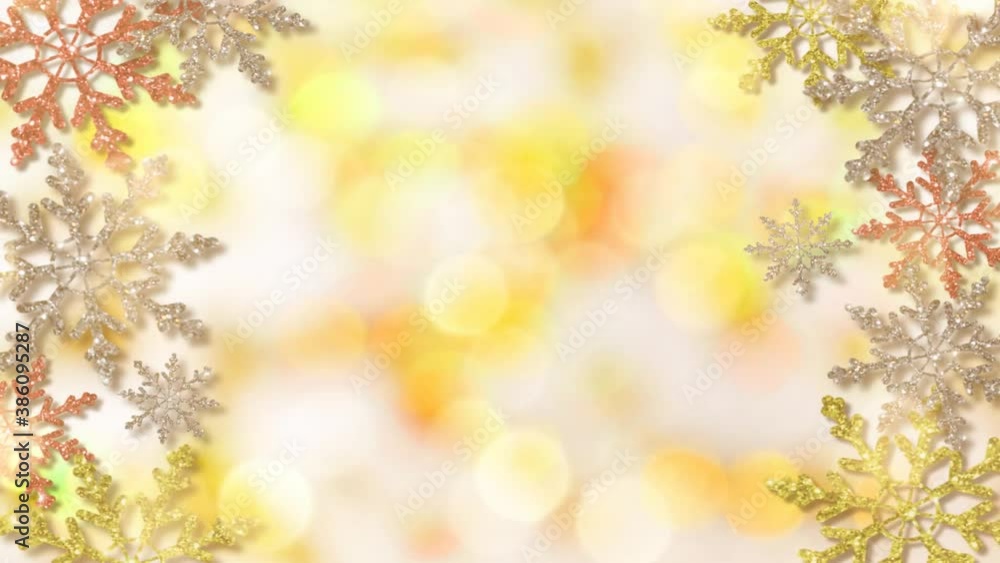 beautiful video with colorful snowflakes with iridescent sequins beautiful video with colorful snowflakes with iridescent sequins