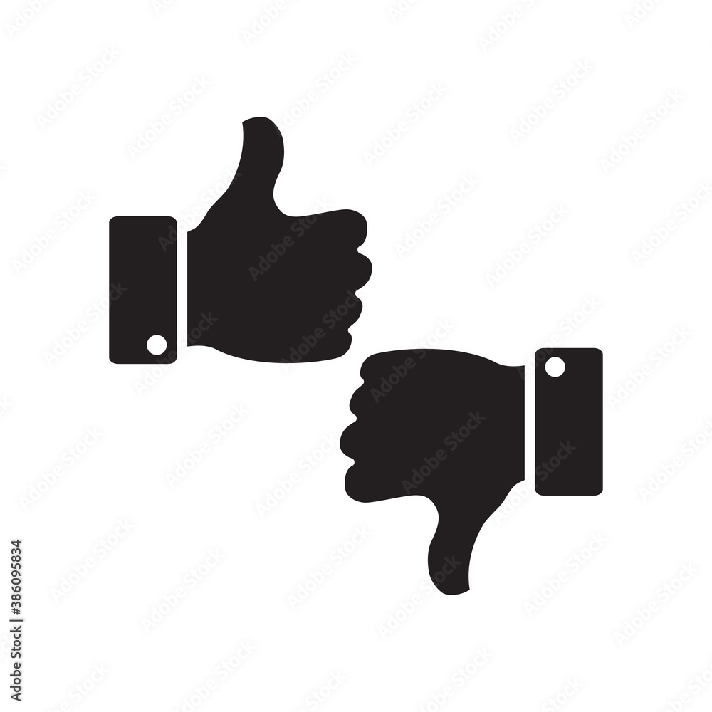 thumb icon vector symbol template thumb icon vector symbol template