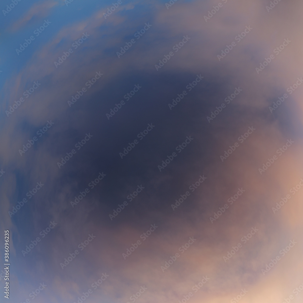 Obraz premium Upward view to arctic sky with Polar stratospheric clouds