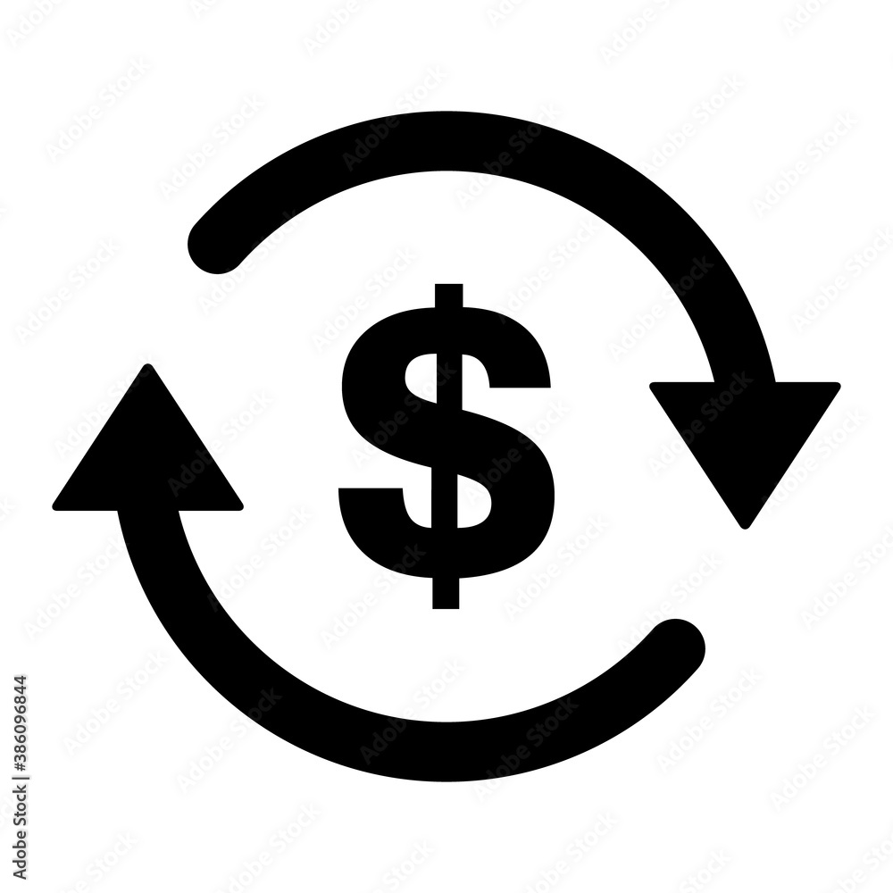 Dollar money icon, Usd graphic pay business sign, market economy vector illustration Dollar money icon, Usd graphic pay business sign, market economy vector illustration