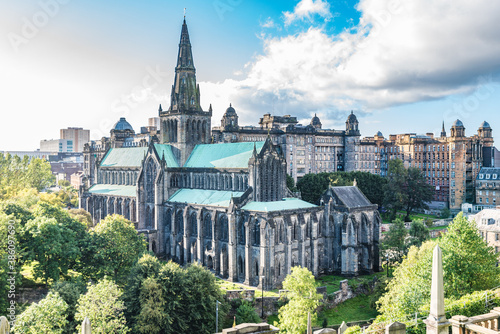 Glasgow Cathedral (Scottish Gaelic: Cathair-eaglais Ghlaschu), also called the High Kirk of Glasgow or St Kentigern's or St Mungo's Cathedral, in Glasgow, Scotland, UK.