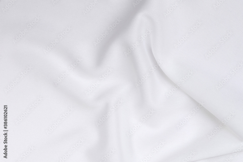 Patterns and wrinkles of white fabric