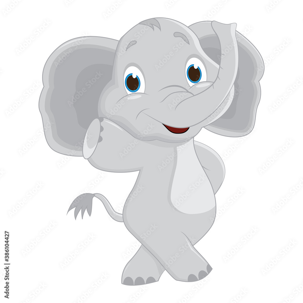 Cute elephant vector graphic illustration Cute elephant vector graphic illustration